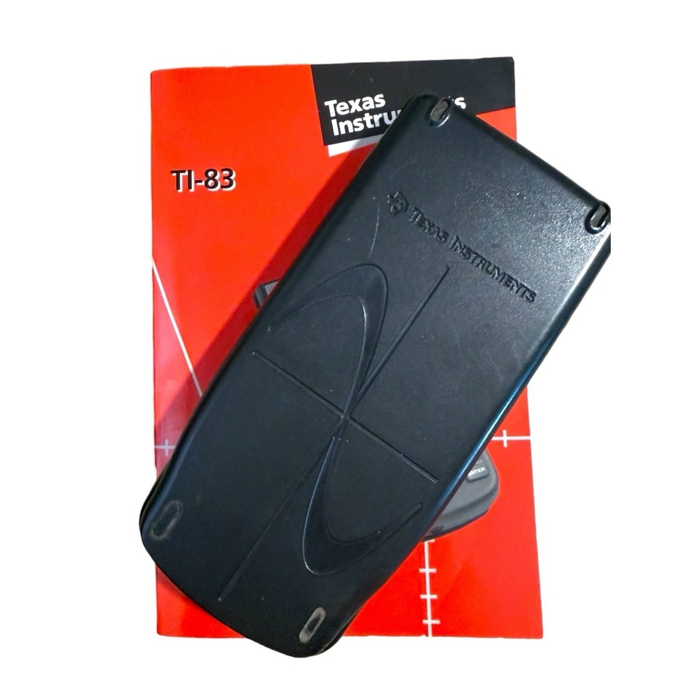 Texas Instruments TI-83 Plus Graphing Calculator Black w/ Instruction Book